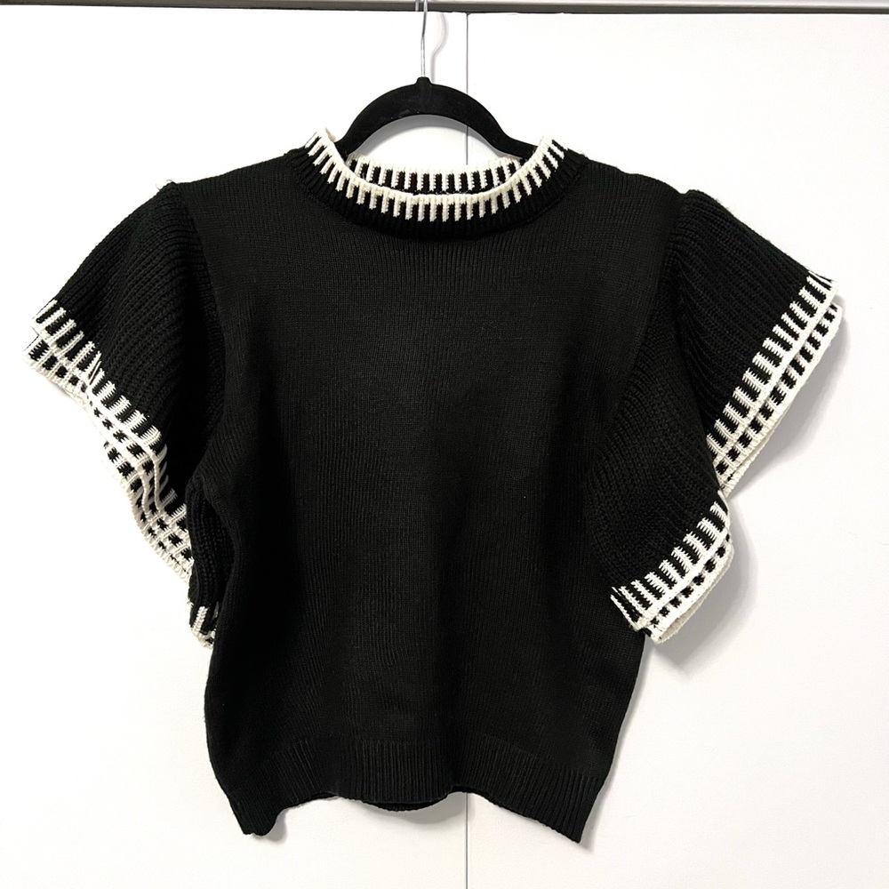 Black and White Women's Top